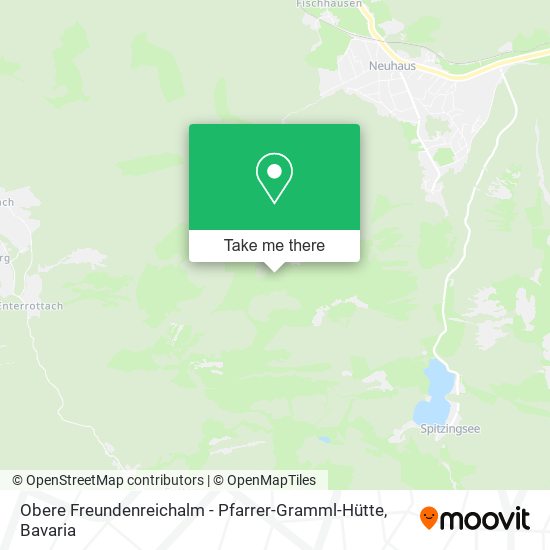 Obere Freundenreichalm - Pfarrer-Gramml-Hütte map