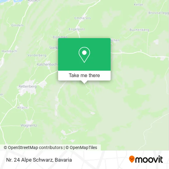 Карта Nr. 24 Alpe Schwarz