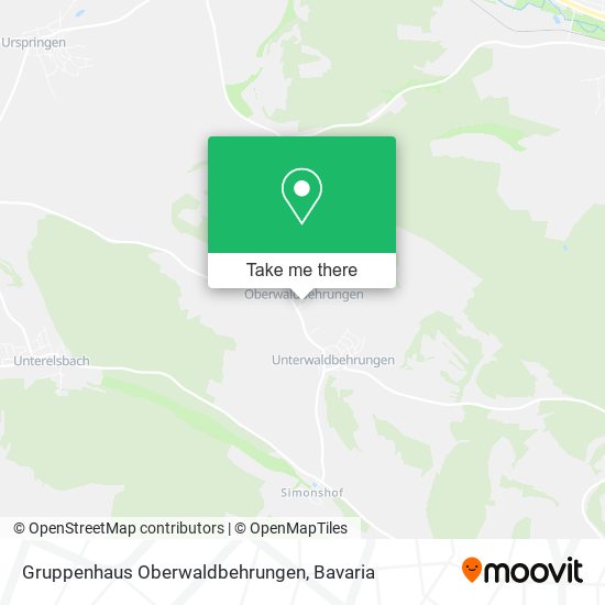Gruppenhaus Oberwaldbehrungen map
