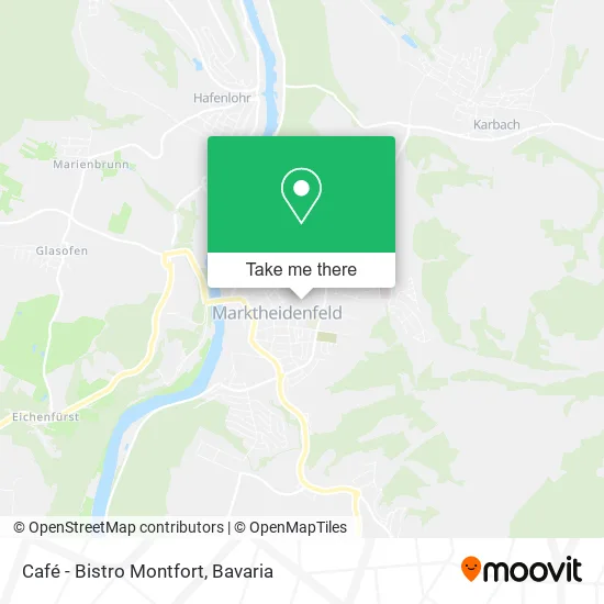 Карта Café - Bistro Montfort