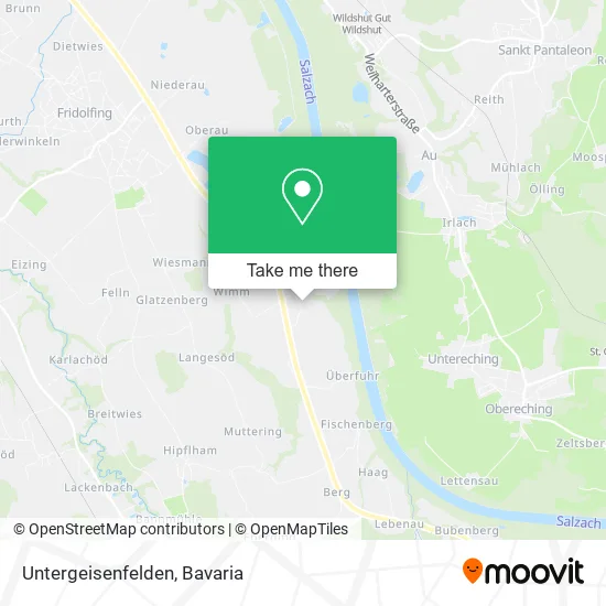 Карта Untergeisenfelden