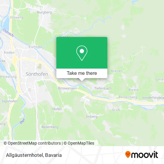 Карта Allgäusternhotel