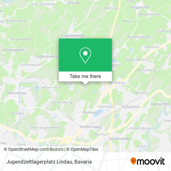 Jugendzeltlagerplatz Lindau map