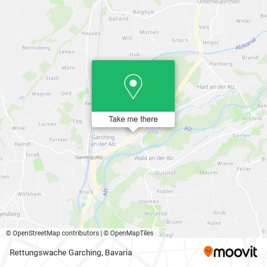 Rettungswache Garching map