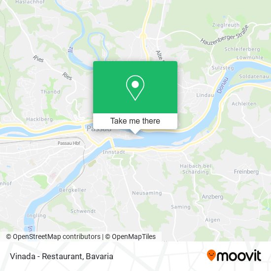 Vinada - Restaurant map