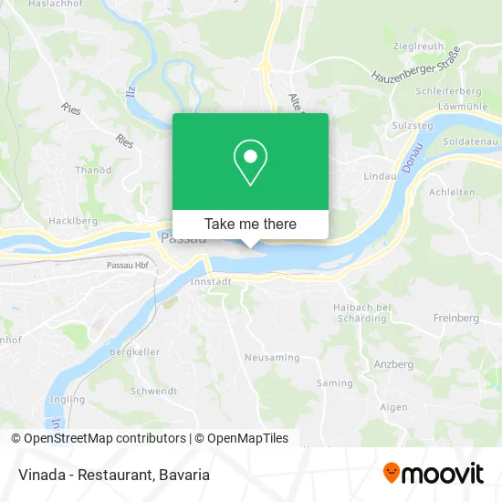 Карта Vinada - Restaurant