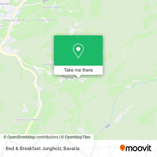 Bed & Breakfast Jungholz map