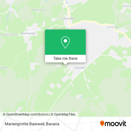 Mariengrotte Baisweil map