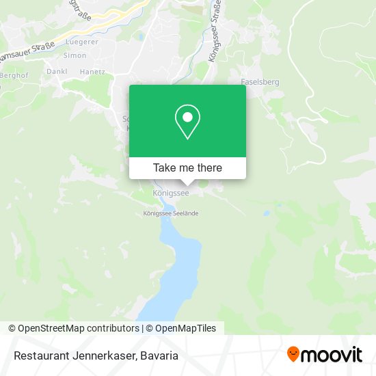 Restaurant Jennerkaser map