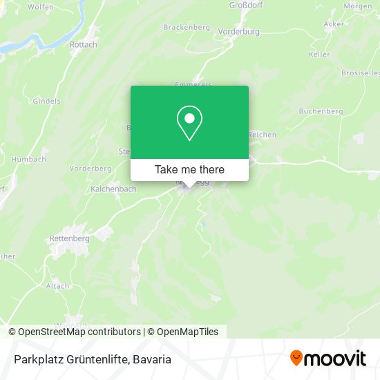 Parkplatz Grüntenlifte map