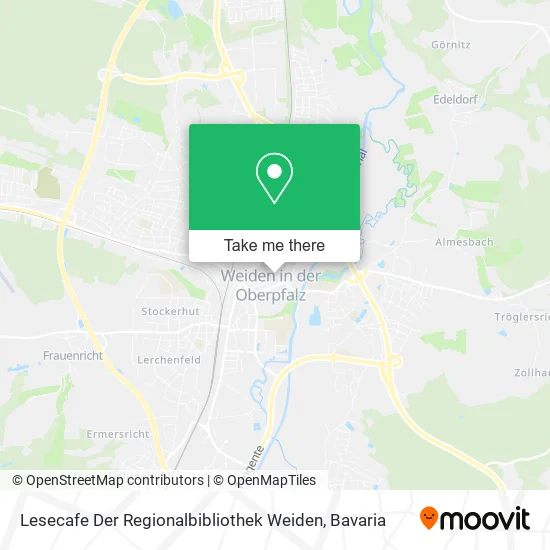 Карта Lesecafe Der Regionalbibliothek Weiden