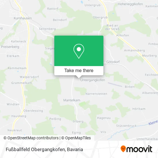 Карта Fußballfeld Obergangkofen