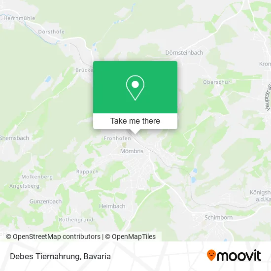 Карта Debes Tiernahrung