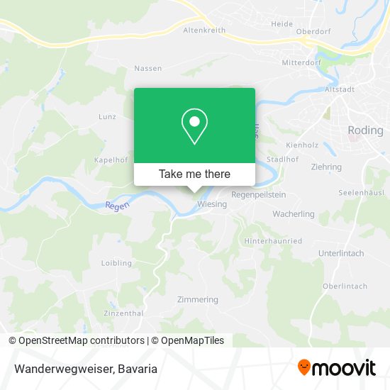 Карта Wanderwegweiser