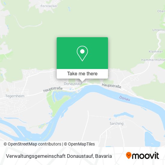 Verwaltungsgemeinschaft Donaustauf map
