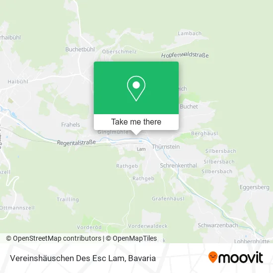 Карта Vereinshäuschen Des Esc Lam