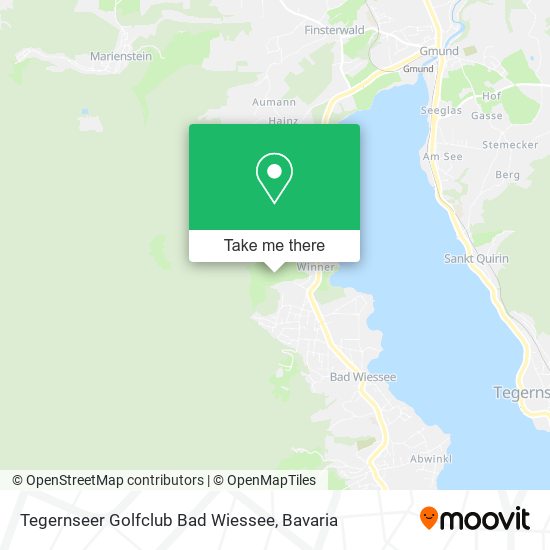 Tegernseer Golfclub Bad Wiessee map