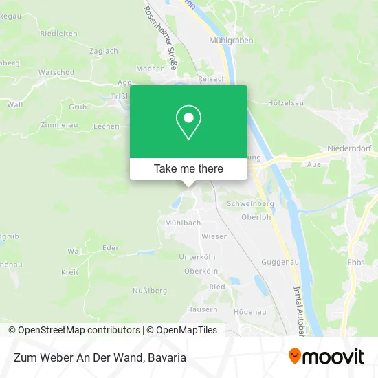 Карта Zum Weber An Der Wand