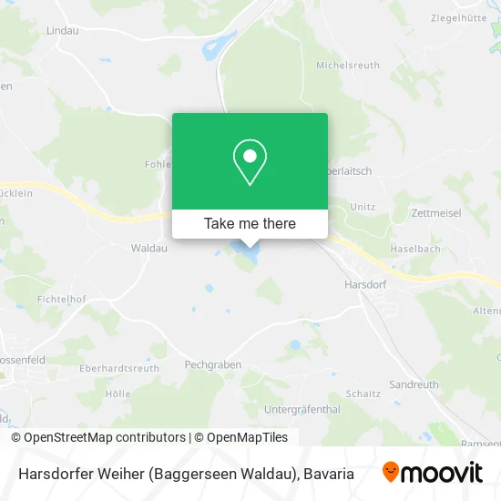 Карта Harsdorfer Weiher (Baggerseen Waldau)