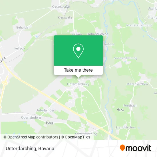 Карта Unterdarching