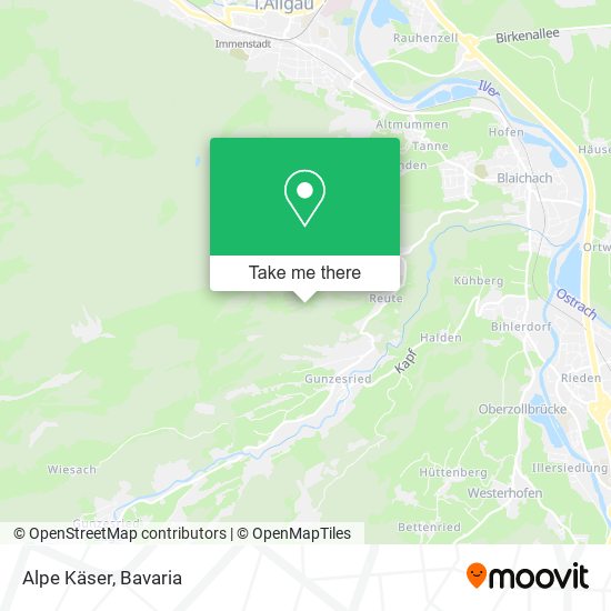 Alpe Käser map