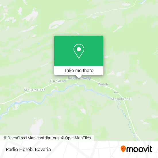 Radio Horeb map
