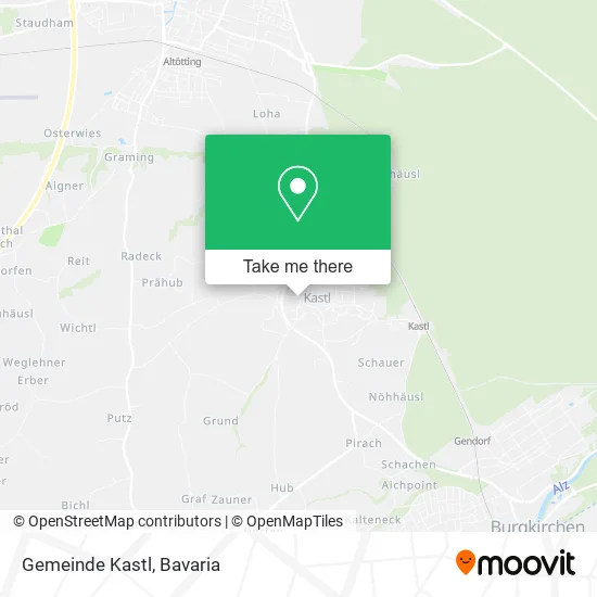Карта Gemeinde Kastl