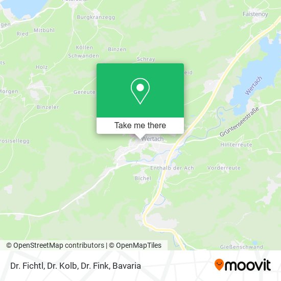 Dr. Fichtl, Dr. Kolb, Dr. Fink map