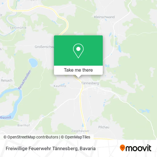 Карта Freiwillige Feuerwehr Tännesberg