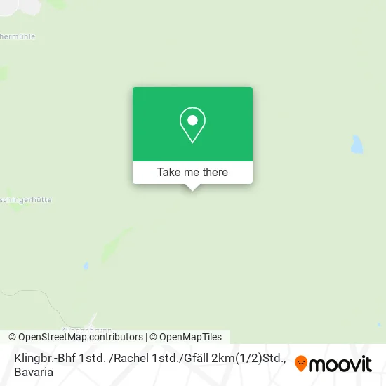 Карта Klingbr.-Bhf 1std. /Rachel 1std. / Gfäll 2km(1 / 2)Std.