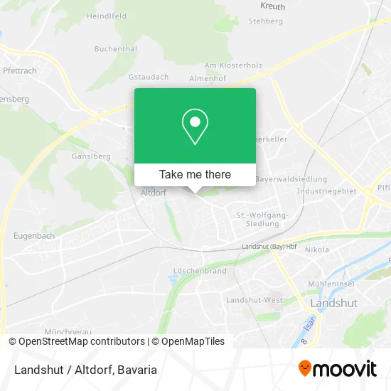 Карта Landshut / Altdorf