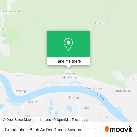 Карта Grundschule Bach An Der Donau