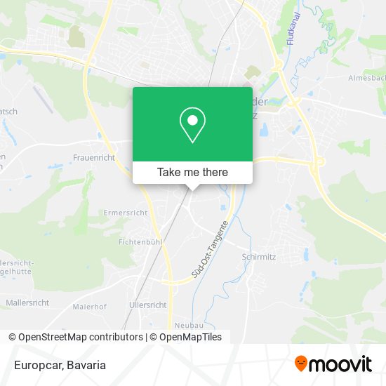 Europcar map