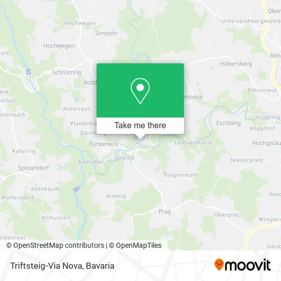 Карта Triftsteig-Via Nova