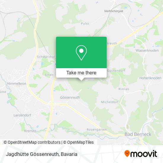 Jagdhütte Gössenreuth map