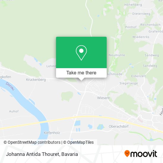 Johanna Antida Thouret map