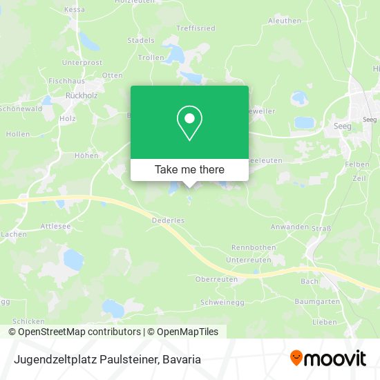 Jugendzeltplatz Paulsteiner map