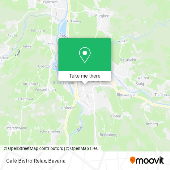 Карта Café Bistro Relax