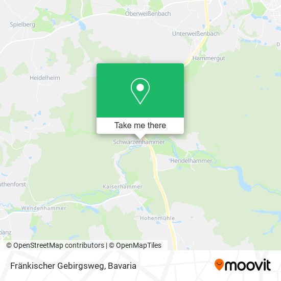 Fränkischer Gebirgsweg map