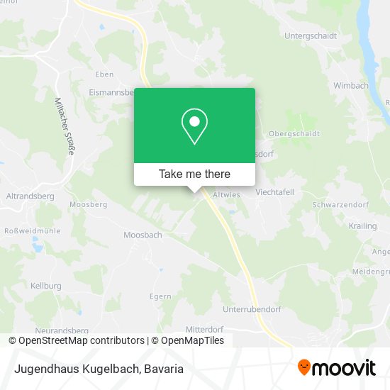 Jugendhaus Kugelbach map