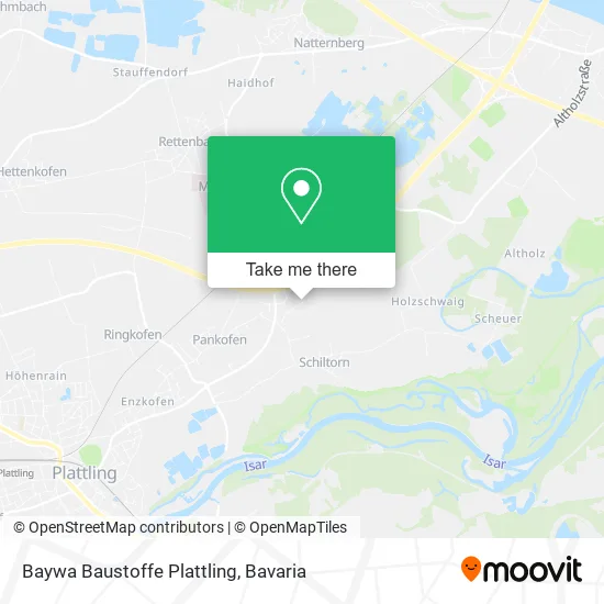 Карта Baywa Baustoffe Plattling