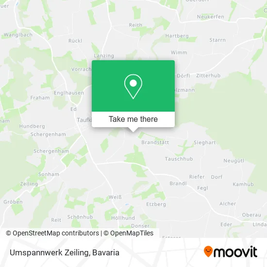 Карта Umspannwerk Zeiling