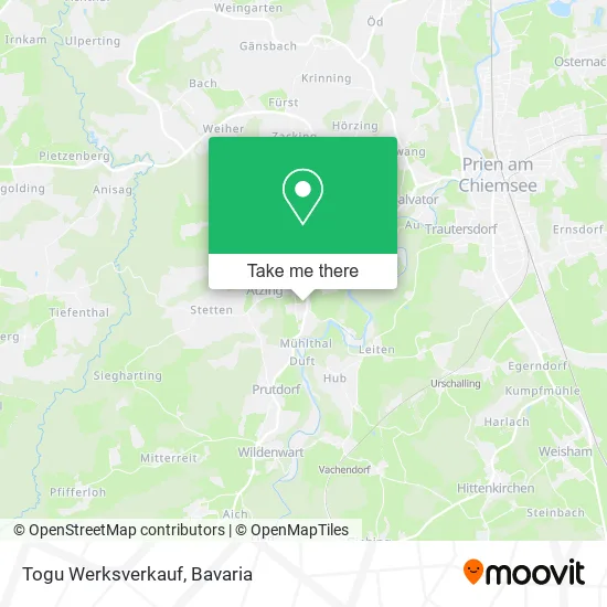 Карта Togu Werksverkauf