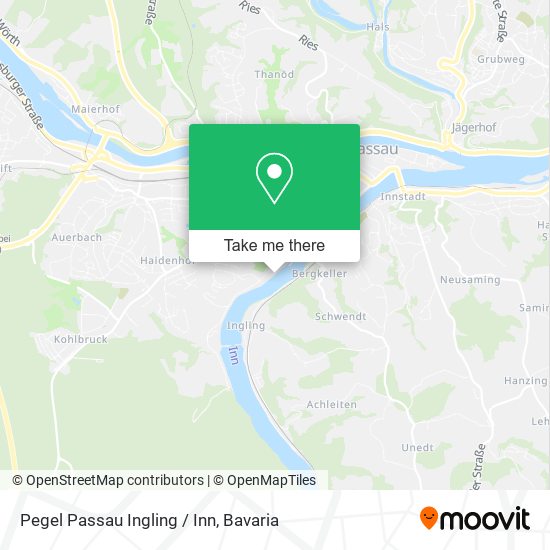 Карта Pegel Passau Ingling / Inn
