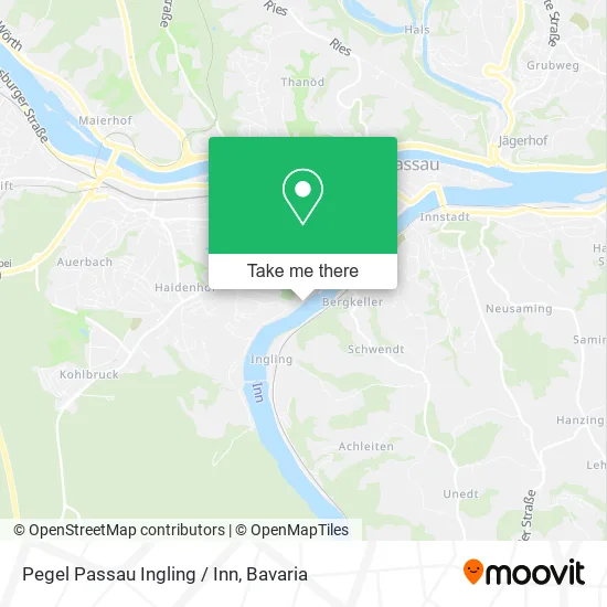 Карта Pegel Passau Ingling / Inn