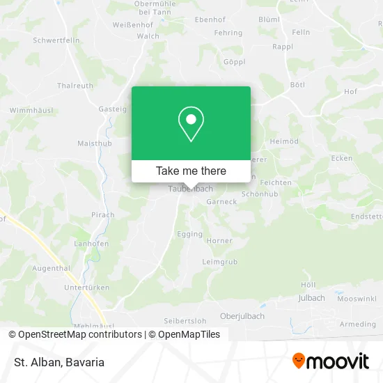 St. Alban map