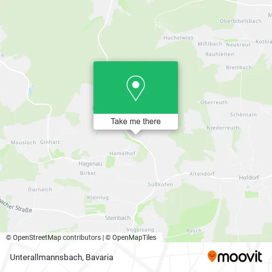 Карта Unterallmannsbach