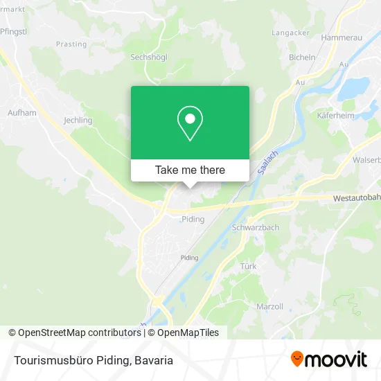 Карта Tourismusbüro Piding
