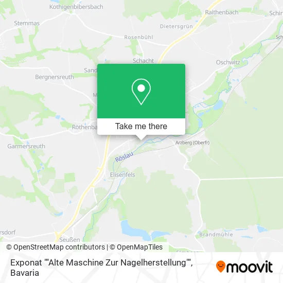Карта Exponat ""Alte Maschine Zur Nagelherstellung""