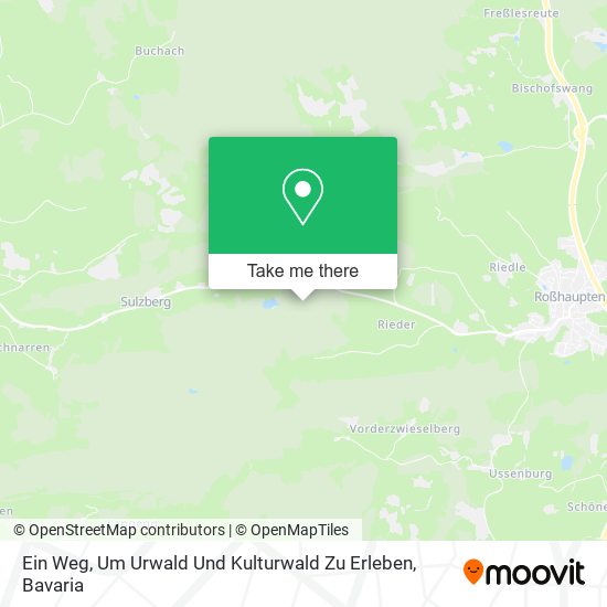 Ein Weg, Um Urwald Und Kulturwald Zu Erleben map